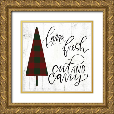 Cut and Carry Gold Ornate Wood Framed Art Print with Double Matting by Wieners, Valerie