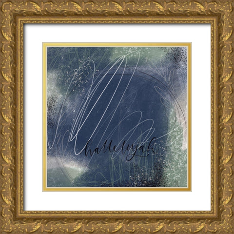 Hallelujah Gold Ornate Wood Framed Art Print with Double Matting by Wieners, Valerie