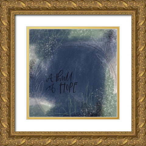 Thrill of Hope Gold Ornate Wood Framed Art Print with Double Matting by Wieners, Valerie