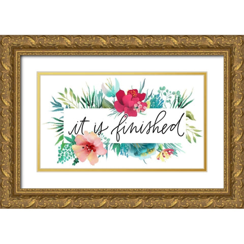 Finished Gold Ornate Wood Framed Art Print with Double Matting by Wieners, Valerie