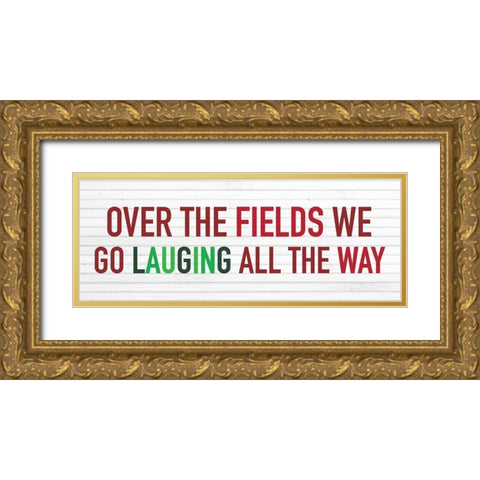 Laughing Gold Ornate Wood Framed Art Print with Double Matting by Wieners, Valerie