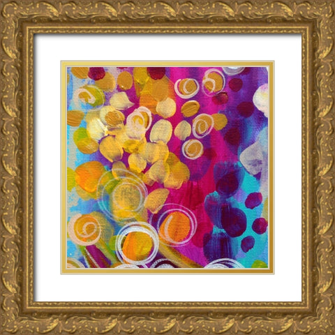 Bright I Gold Ornate Wood Framed Art Print with Double Matting by Wieners, Valerie