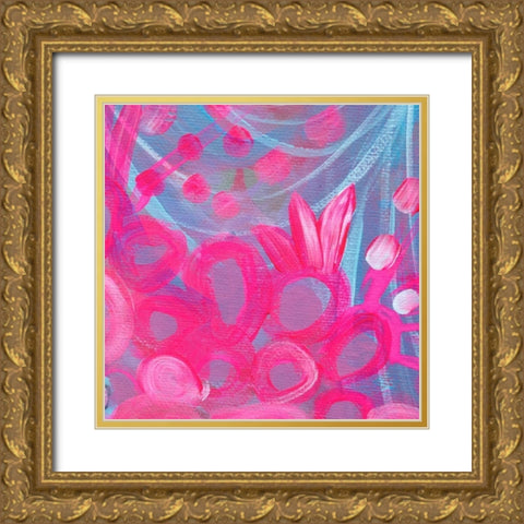 Bright III Gold Ornate Wood Framed Art Print with Double Matting by Wieners, Valerie