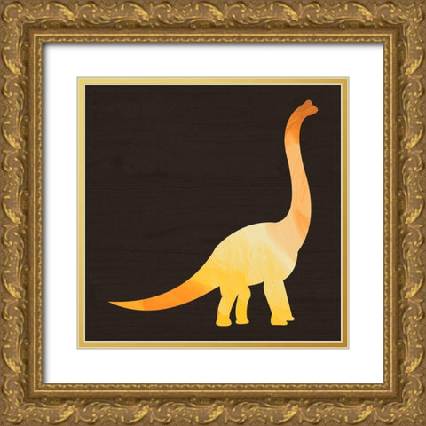 Dino II Gold Ornate Wood Framed Art Print with Double Matting by Wieners, Valerie