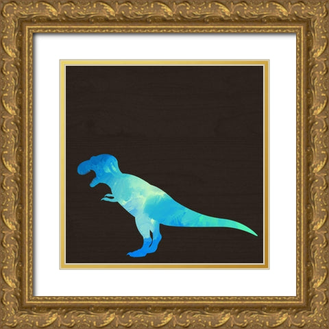 Dino III Gold Ornate Wood Framed Art Print with Double Matting by Wieners, Valerie