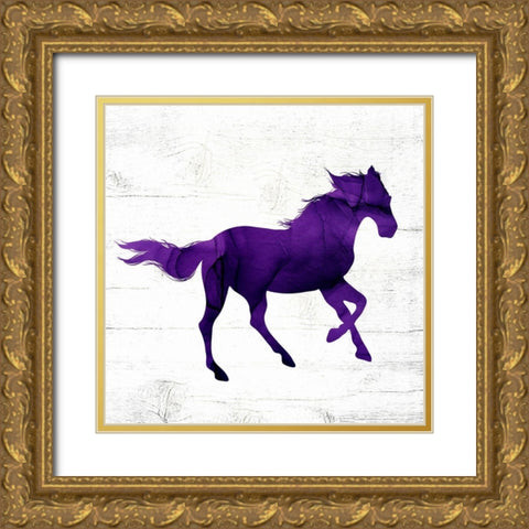Horse II Gold Ornate Wood Framed Art Print with Double Matting by Wieners, Valerie