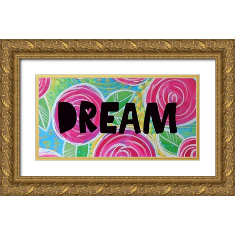Dream Gold Ornate Wood Framed Art Print with Double Matting by Wieners, Valerie