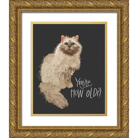 Old Gold Ornate Wood Framed Art Print with Double Matting by Wieners, Valerie