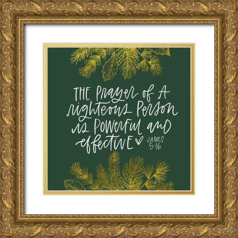 James 3 Gold Ornate Wood Framed Art Print with Double Matting by Wieners, Valerie