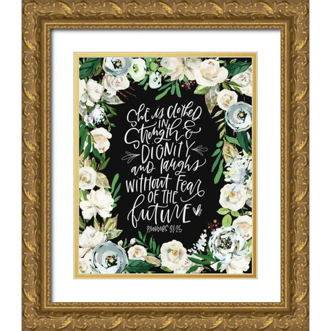 She is Clothed Gold Ornate Wood Framed Art Print with Double Matting by Wieners, Valerie