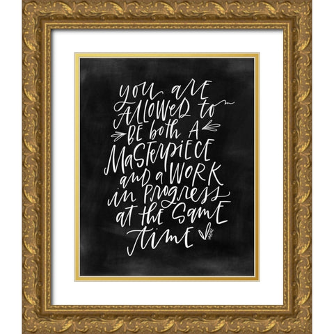 Masterpiece Gold Ornate Wood Framed Art Print with Double Matting by Wieners, Valerie