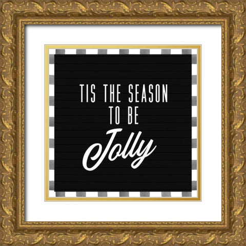 Jolly Gold Ornate Wood Framed Art Print with Double Matting by Wieners, Valerie