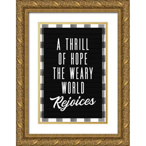 Thrill of Hope Gold Ornate Wood Framed Art Print with Double Matting by Wieners, Valerie