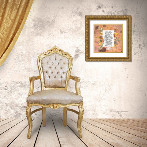 Fall is my Favorite Gold Ornate Wood Framed Art Print with Double Matting by Wieners, Valerie