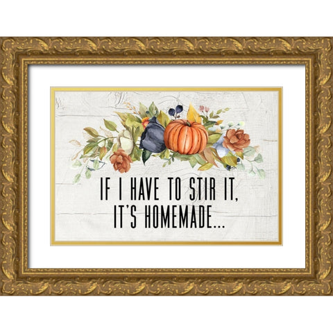 Stir It Gold Ornate Wood Framed Art Print with Double Matting by Wieners, Valerie