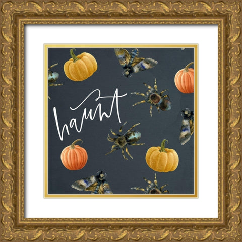 Haunt Gold Ornate Wood Framed Art Print with Double Matting by Wieners, Valerie