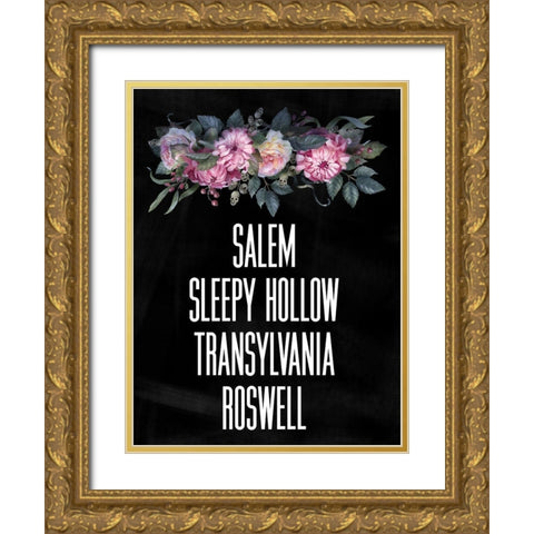 Spooky Towns II Gold Ornate Wood Framed Art Print with Double Matting by Wieners, Valerie