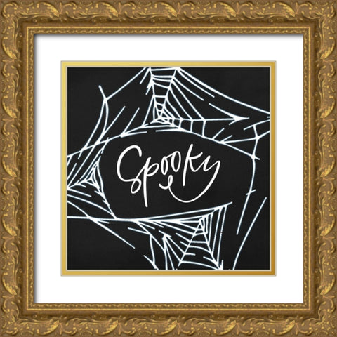 Spooky Gold Ornate Wood Framed Art Print with Double Matting by Wieners, Valerie