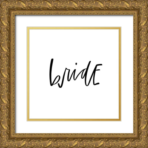 Bride Gold Ornate Wood Framed Art Print with Double Matting by Wieners, Valerie