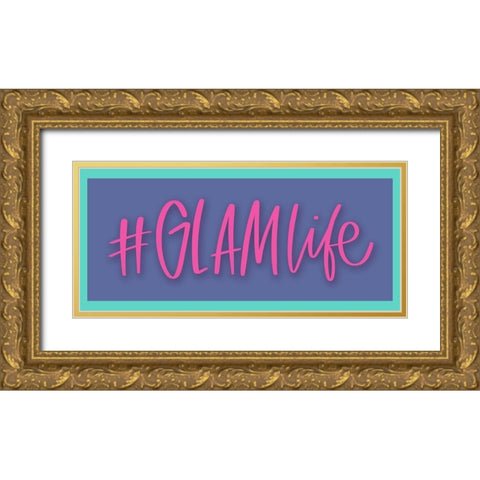 #glamlife Gold Ornate Wood Framed Art Print with Double Matting by Wieners, Valerie