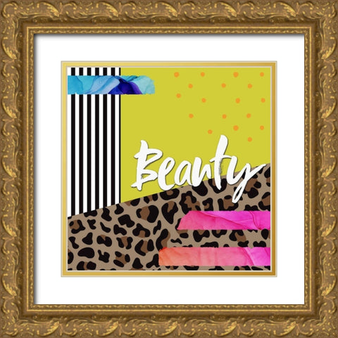 Beauty Gold Ornate Wood Framed Art Print with Double Matting by Wieners, Valerie