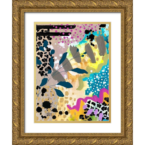 Pattern Mixer Gold Ornate Wood Framed Art Print with Double Matting by Wieners, Valerie