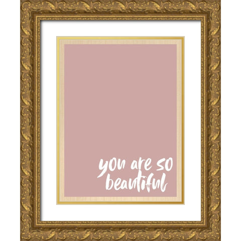 Beautiful Gold Ornate Wood Framed Art Print with Double Matting by Wieners, Valerie