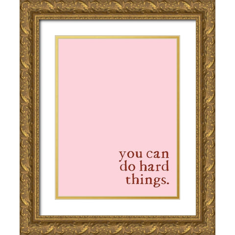 Hard Thins Gold Ornate Wood Framed Art Print with Double Matting by Wieners, Valerie