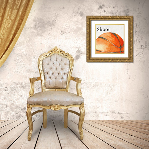 Shoot Gold Ornate Wood Framed Art Print with Double Matting by Wieners, Valerie