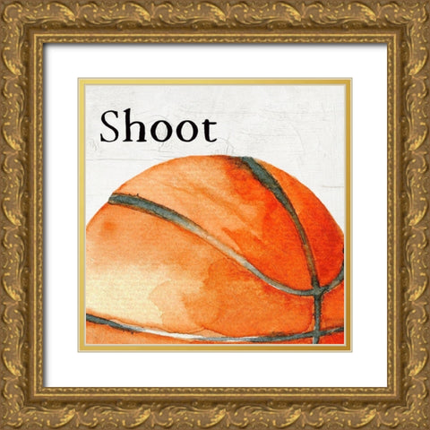 Shoot Gold Ornate Wood Framed Art Print with Double Matting by Wieners, Valerie