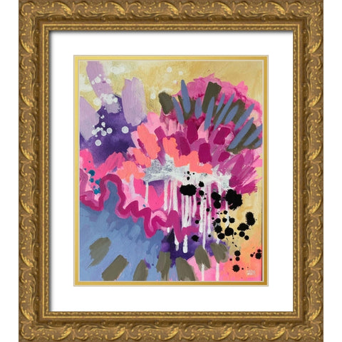 Abstract II Gold Ornate Wood Framed Art Print with Double Matting by Wieners, Valerie