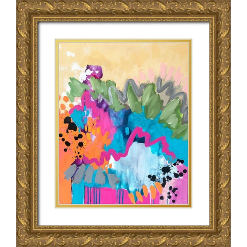 Abstract IV Gold Ornate Wood Framed Art Print with Double Matting by Wieners, Valerie