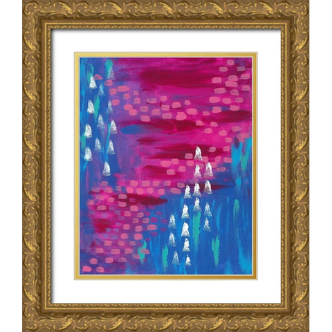 Painted Canvas I Gold Ornate Wood Framed Art Print with Double Matting by Wieners, Valerie