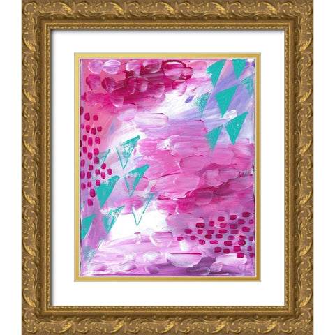 Painted Canvas II Gold Ornate Wood Framed Art Print with Double Matting by Wieners, Valerie