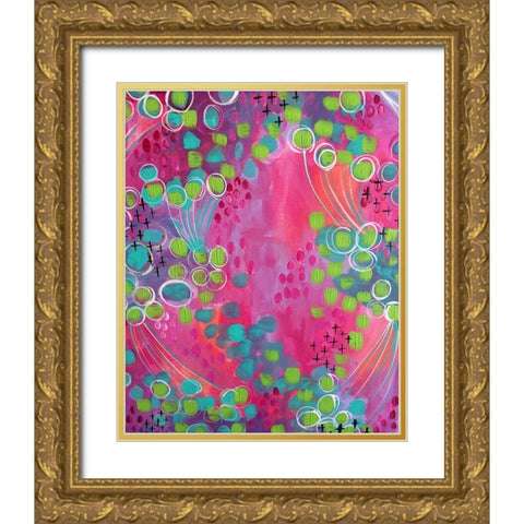 Painted Canvas IV Gold Ornate Wood Framed Art Print with Double Matting by Wieners, Valerie