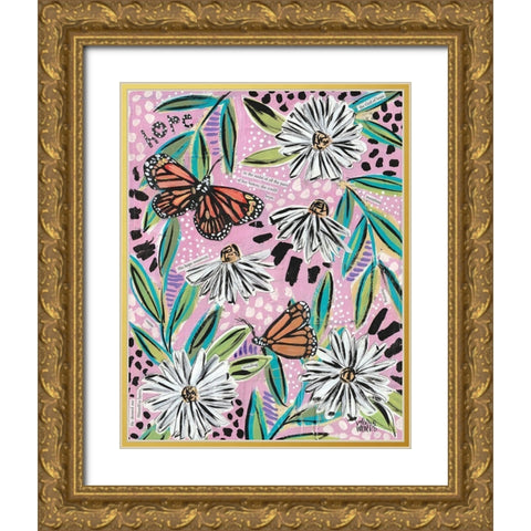 A Hope Gold Ornate Wood Framed Art Print with Double Matting by Wieners, Valerie