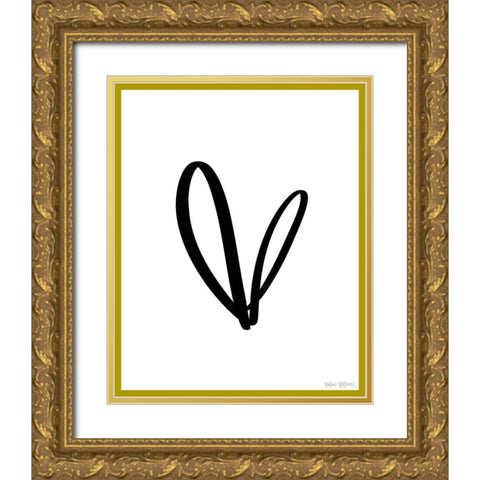 Heart of Gold Gold Ornate Wood Framed Art Print with Double Matting by Wieners, Valerie