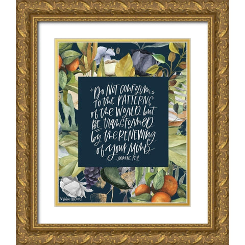 Do Not Conform Gold Ornate Wood Framed Art Print with Double Matting by Wieners, Valerie