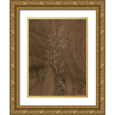 Wispy Wood II Gold Ornate Wood Framed Art Print with Double Matting by Wieners, Valerie