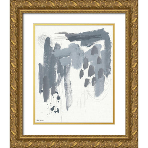 Stormy Weather Gold Ornate Wood Framed Art Print with Double Matting by Wieners, Valerie