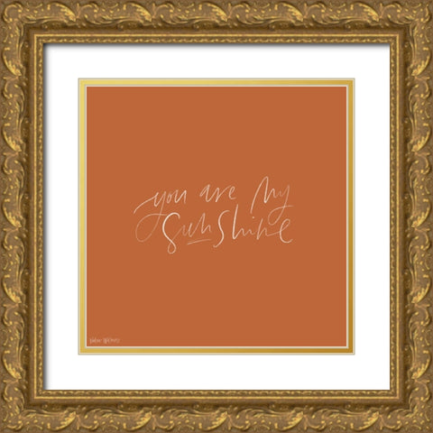 Sunshine Gold Ornate Wood Framed Art Print with Double Matting by Wieners, Valerie