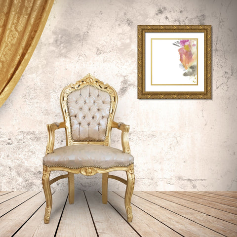 Boho III Gold Ornate Wood Framed Art Print with Double Matting by Wieners, Valerie