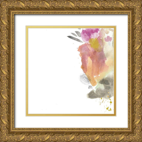 Boho III Gold Ornate Wood Framed Art Print with Double Matting by Wieners, Valerie