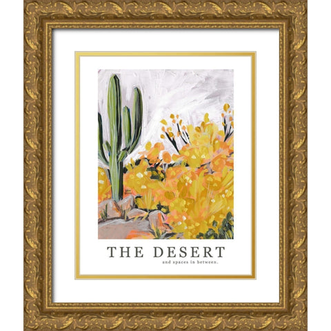 The Desert Gold Ornate Wood Framed Art Print with Double Matting by Wieners, Valerie