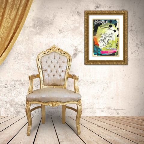 Blessings Gold Ornate Wood Framed Art Print with Double Matting by Wieners, Valerie