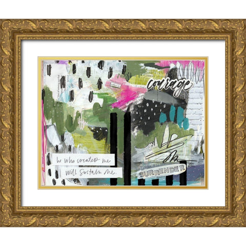 He Who Created Me Gold Ornate Wood Framed Art Print with Double Matting by Wieners, Valerie