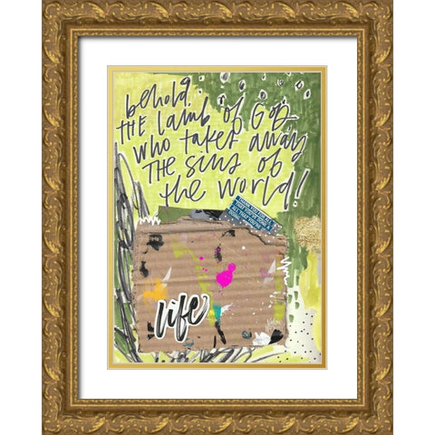 Behold Gold Ornate Wood Framed Art Print with Double Matting by Wieners, Valerie