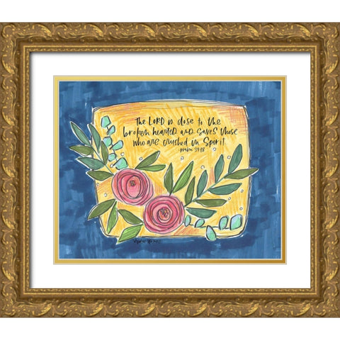 In Spirit Gold Ornate Wood Framed Art Print with Double Matting by Wieners, Valerie