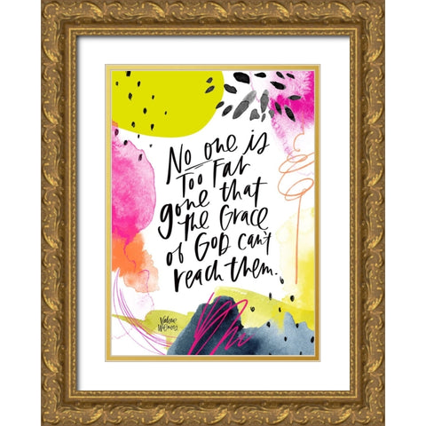 Grace of God Gold Ornate Wood Framed Art Print with Double Matting by Wieners, Valerie