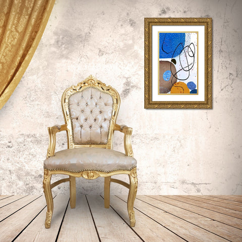 Cool Vibes Gold Ornate Wood Framed Art Print with Double Matting by Burney, Yvonne Coleman